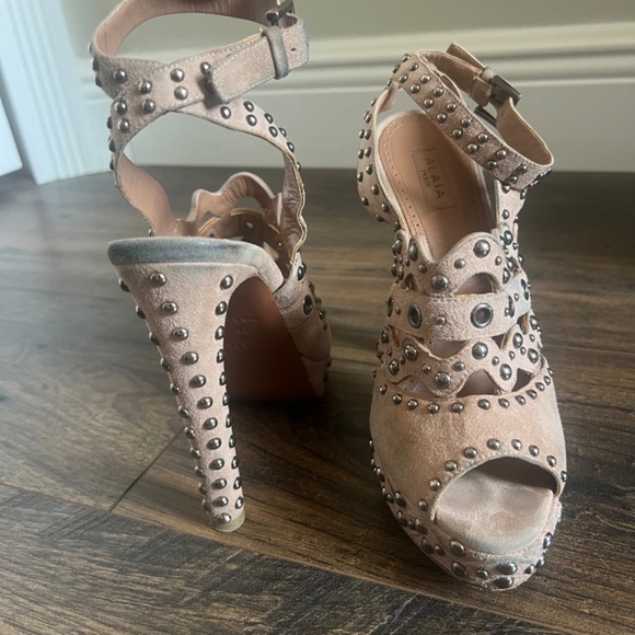 Alaïa Suede Studded Accent Sandals - Sz 36 - Picture 4 of 8